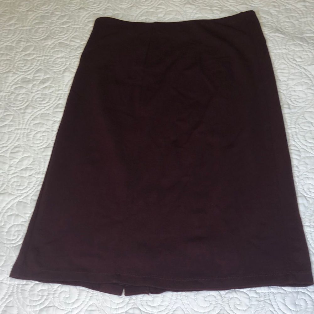 Maroon/plum pencil skirt